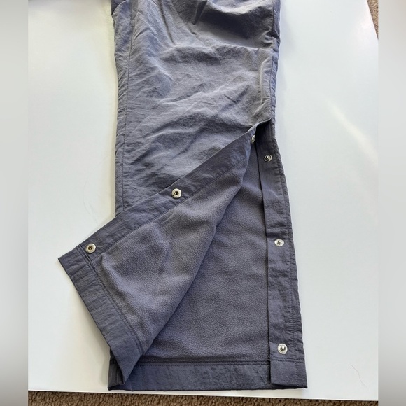 Gap Fit Fleece Lined Snap Bottoms Parachute Sweatpants Purple Size Medium P - Picture 11 of 12